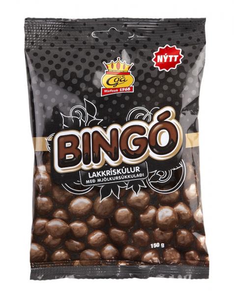 Bingókúlur med mjölkchoklad